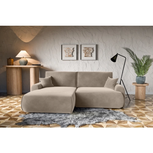 Narożnik z funkcją spania NABOO Tkanina Perla 10